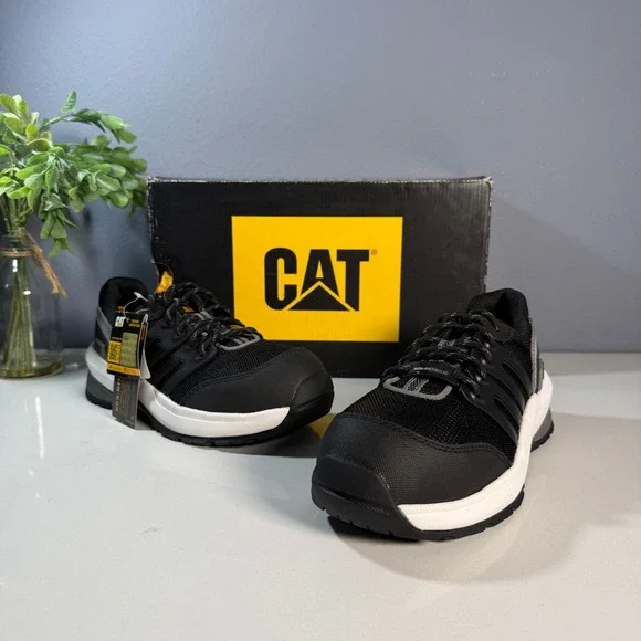 CAT Streamline 2.0 Womens Black Comp Toe Work Shoes Athletic Sneakers Size‎ 5 - Picture 3 of 7